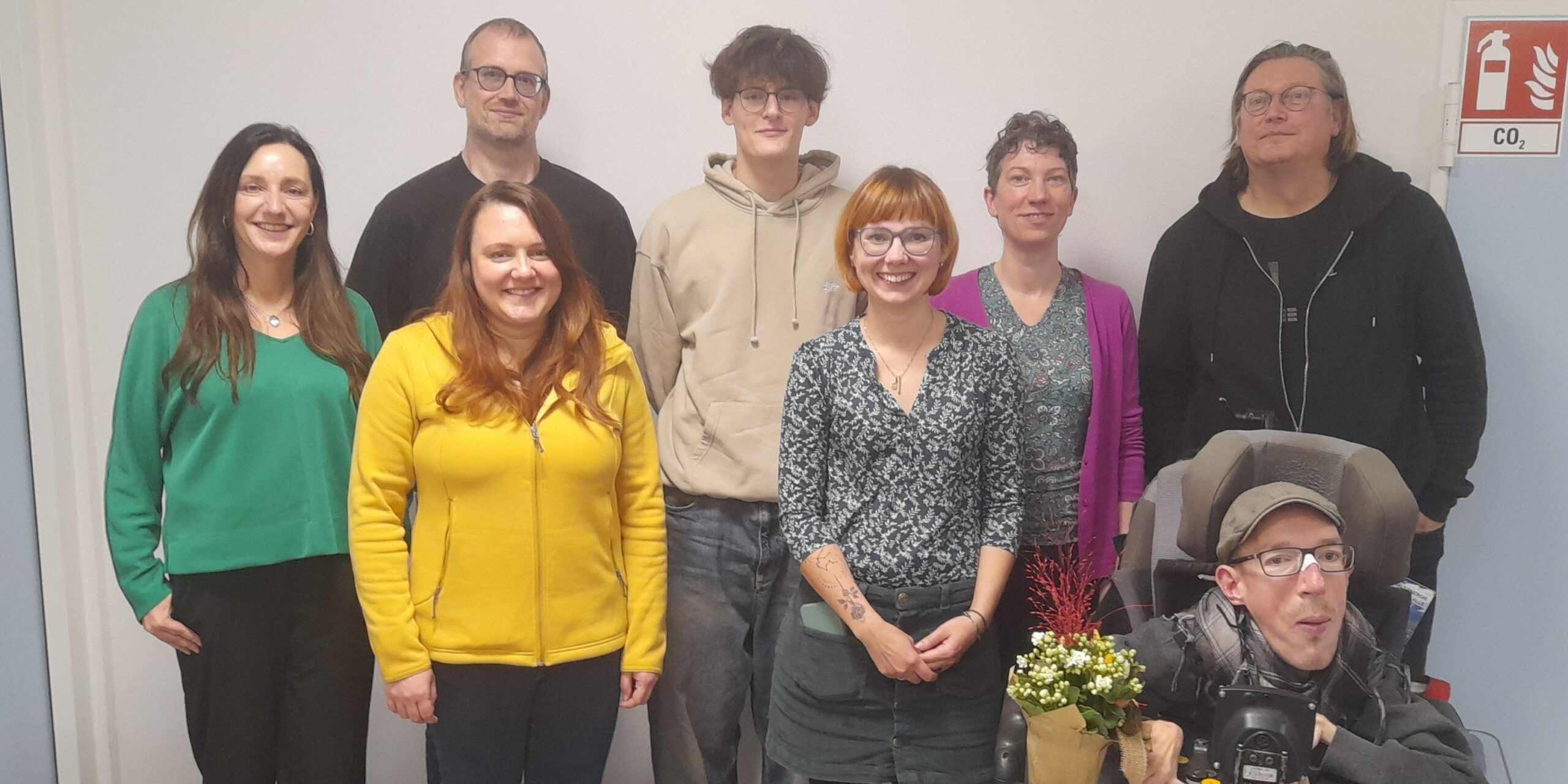 Die neuen Vorstandsmitglieder: Jana Weis, Christian Büßer, Juliane Richter, Dominic Schmidt, Jenny Bück, Nathalie Senf, Manuel Schramm und Jörg Banitz